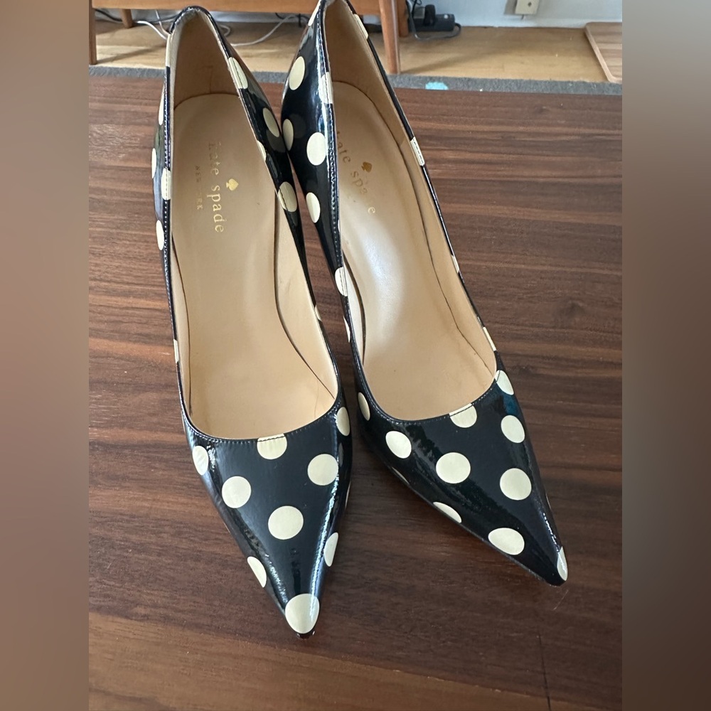 Kate spade polka dot heels